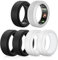 Paquete de 6 protectores de anillo compatibles con Oura Ring Gen 4/Oura Ring Gen 3/SAMSUNG Galaxy Ring/RingConn2 y 1, cubierta de anillo de silicona, accesorios de entrenamiento, hombres y mujeres, M