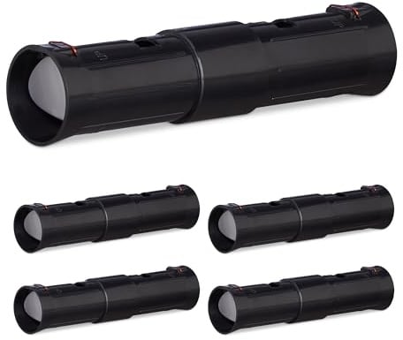 Relaxdays Maulwurffallen Set, Lebendfalle für Maulwürfe, 2 Kontrollöffnungen, verstellbar, tierfreundlich, schwarz
