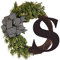 Ilex Kranz Sackleinen Kranz Bogen Kranz Weidenkranz 60 cm Durchmesser (S, One Size)