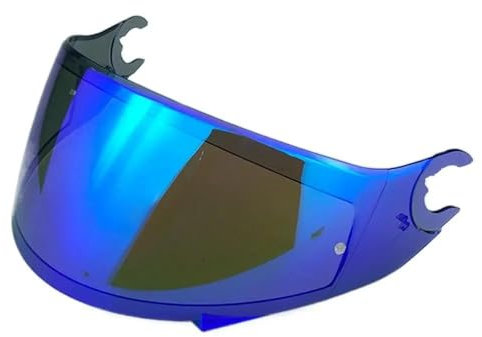 Windschutz UV Schutz Ersatz Visier Für SH&AR&K D Sk&wa&l 2 Sp&AR&TA&n Helmvisier Vollgesichtsersatz Helmlinse Visierzubehör Windschutzscheibe(Electroplated Blue)