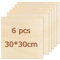XTDMJ 6PCS 300x300x3mm Plywood Sheets, Engraving Materials for Model Making, Laser Cutting, Wood Burning, Painting, CNC