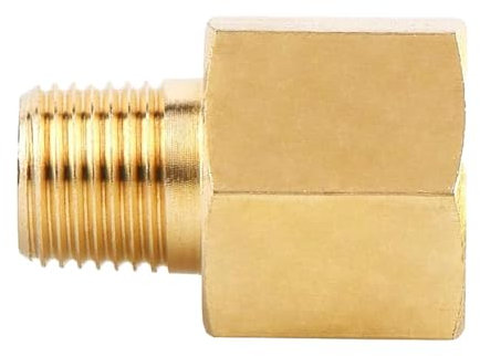 NPT-Adapter 1/8 auf 1/4 | Rohr-Schlauch-Adapter, Gewinde-Messing-Reduzierstück umwandeln,Hitzebeständiger Allzweck-Rohrverschraubungsadapter aus Messing für PKW und LKW