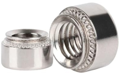 SellGood Handmutter 5–50 Stück Einpressmuttern aus Edelstahl 304, selbsteinpressend, Einnietmuttern M2, M2,5, M3, M4, M5, M6, M8, M10, Nietmuttern für die Blechmontage(M5-3-2.3mm-50pcs)