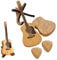 Tdkjfoutr -Plektrenbox für Akustikgitarre mit Ständer, Vintage-Gitarrenkoffer Zur Auswahl