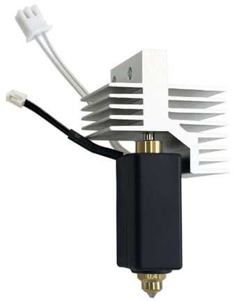 RugooSpink Upgrade Keramik Hotend für Elegoo Centauri Carbon Hotend Druckkopf Extruder Hot End mit 0,4 mm gehärtetem Stahldüse Kühlkörper Heizelement für Elegoo 3D-Drucker Zubehör