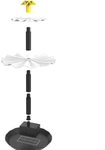 Pompe à eau solaire pour piscine, kit de pompe à eau à énergie solaire avec buses réglables, panneau de têtes pour bain d'oiseaux, décoration de jardin