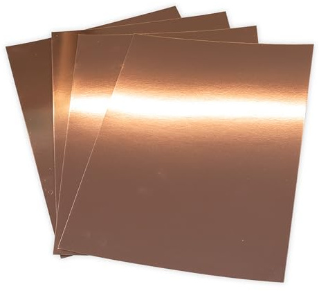 JamJar Print Rose Gold Mirror Card A4 280gsm, 20 Sheets, Metallic Reflective, Cricut & Silhouette Compatible, Made in UK