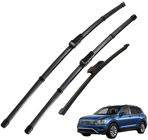 WETCL Auto Scheibenwischer für VW Tiguan 2017-2019 26+21+14, Kratzfrei Auto-Scheibenwischerblätter Windschutzscheiben-Regenbürste