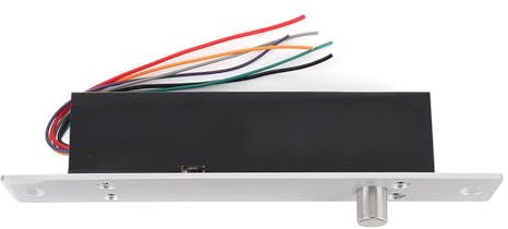 Asixxsix Elektrisches Fallriegelschloss, 12 V NC Fail Secure Mode Elektronisches Einsteckschloss mit Zeitverzögerung, für Holz-, Glas-, Metall- und Brandschutztüren