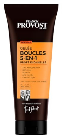 Franck Provost 5-in-1-Gelée für Locken, professionell, ohne Silikon, ohne Sulfate, ohne Mineralöl, für lockiges Haar