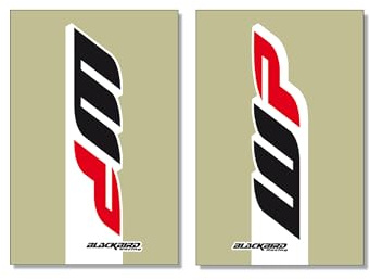 Adesivi Foderi Forcella WP Old Style 2017 - Trasparenti Protettivi Moto MX Enduro, Resistente Made Italy, Fork Protection Decals