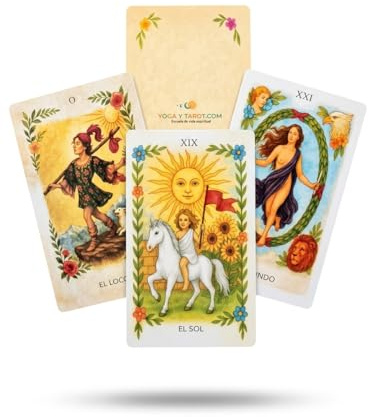 Tarot evolutivo Grande 17x9cm- 22 Arcanos Mayores. Diseñado por la autora para complementarse con el Libro El Mundo del Tarot Evolutivo – Arcanos Mayores, también Disponible en Amazon.