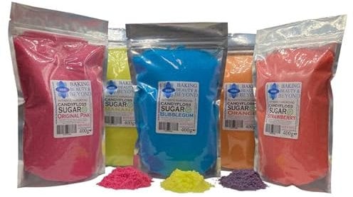 Baking Beauty and Beyond Premium Candy Floss Sugar 400g - Pineapple Flavour