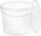 BenBow Cubo con Tapa 3l Transparente 100x 3 litros - Seguro para los Alimentos, Estable, hermético, a Prueba de Fugas, Inodoro - Cubo de plástico con asa - vacío