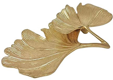 Tricune Portagioie in metallo, a forma di foglia, organizer per gioielli, piattino da toeletta per comò, regalo di Natale, compleanno e matrimonio