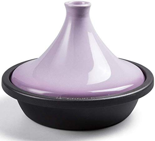 MYYINGBIN 1.7 litres Tajine Marocain Pot en CéRamique sans Plomb Pot De RagoûT en Argile SûR Base en Fonte Convient pour 1-4 Personnes, Purple