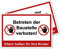 2 Stück XXL Betreten der Baustelle verboten Schild 40 x 30 cm Eltern haften für ihre Kinder ! aus stabiler PVC Hartschaumplatte 5 mm mit UV-Schutz von STROBO