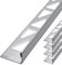 Dalsys 5x Fliesenschiene 2,5m x 12,5mm Fliesenprofil Edelstahl L-Profil Gebürstet, Fliesenprofil