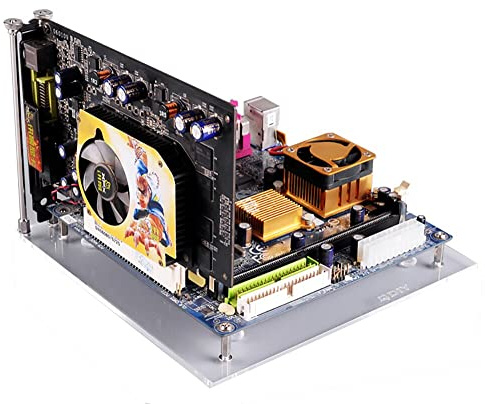 EDIY PC Open Frame Test Bench ITX ATX Mini ITX MATX EATX Motherboard Transparent Acrylic Overlock Computer Case DIY Mod Base Stand