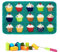 ROCKY&CHAO Knüpfteppich Zum Selber knüpfen, Knüpfsets Latch Hook Kit Selbst Knüpfen Set für Kinder und Erwachsene (Kuchen)