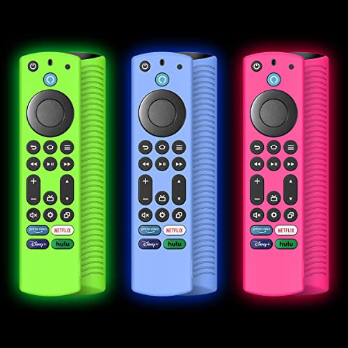 NS-RCFNA-21 Silikon-Schutzhülle für Toshiba Insignia CT-RC1US-21 CT95018 FireTV-Fernbedienung, Alexa-Sprachfernbedienungshülle für TV Omni Serie und 4-Serie 4K UHD Smart TV-Fernbedienung, leuchtet im