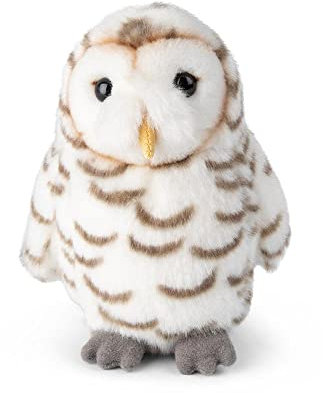WWF 01190 - Plüschtier Schneeeule, lebensecht gestaltetes Kuscheltier, ca. 15 cm groß, wunderbar weich und kuschelig, Handwäsche möglich