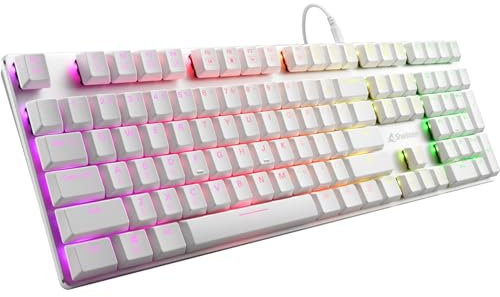 Sharkoon PureWriter wh Kailh Red US RGB - Kailh Low Profile Choc Red