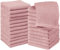 Utopia Towels Baumwoll-Waschlappen-Set – 100% ringgesponnene Baumwolle, hochwertige Flanell-Waschlappen für das Gesicht, sehr saugfähige und weiche Handtücher, 24 Stück, Dusty Pink