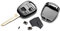 2 Tasten Gehäuse der Fernbedienung Typ Messer für Toyota Auris Avensis Corolla RAV4 Tundra Yaris, Auto Schlüsselgehäuse Pilot Autoschlüssel (TOY41)