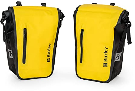 Burley Gepäckträger-Set, Roll-Top, wasserdicht, 22 l Gesamtkapazität, 10 mm Gepäckträger kompatibel