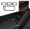 FINMOKAL Für VW Golf 7 GTI MK7 2014-2019 Carbon-Faser-Aufkleber Fensterheber-Schalter-Knopf-Abdeckungs-Verkleidung