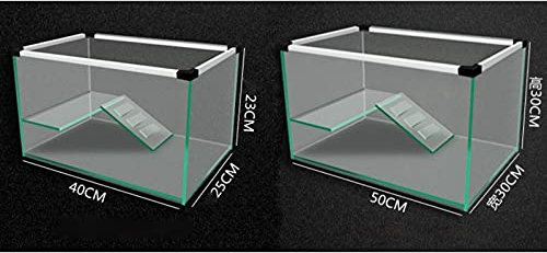 Aquarium Schildkröten/Aquarien Turtle-Tank mit Terrasse Villa Fischtank Spezielle Tank zum Anheben von Schildkröten Brasilien Turtle Basin Glas Tragbare Panzer Turtle Tank Goldfisch Terrarium Schildkr