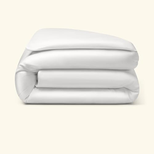 Amqua Bettdeckenbezug aus ägyptischer Baumwolle 200x200 cm, weiß