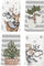 Artoid Mode Rentier Schneemann Handschuhe Bar Weihnachten Küchentücher Geschirrtücher, 42x65 cm Mikrofaser Saugfähig Handtücher Küchen Deko 4er Set