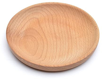 IMYOGI Plato de Madera Retro con Estilo para Pastel y Fruta, Bandeja de Servicio para habitación de postres, Plato de Fruta Saludable Shou, Plato para Pastel y Postre