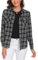 Totatuit Flannel Checked Shirts Womens Classic Long Sleeve Plaid Shirt Blouse V Neck Button Down Ladies Checked Shirt with Pocket