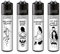Clipper Feuerzeug 4er Set: (FFX Adult #4)