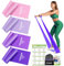 GYMERK Fitnessbänder Set 4er, 1.8M/2M Fitnessband, 4 Widerstandsstufen mit Übungsposter, Gymnastikband mit Tragetasche & Übungsanleitung, Ideal für Yoga, Pilates, Muskelaufbau