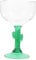 MAGICLULU 1pc Cactus Margarita Glass Novelty Cocktail Cup Wedding Drinking Cup 400ml Beer Goblet