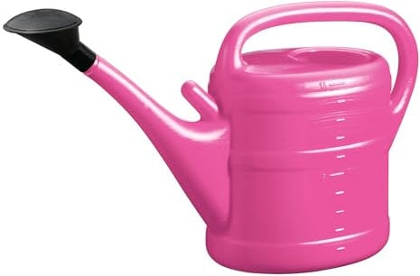Bunte Gartengießkanne 10 Liter mit Brause (Pink)