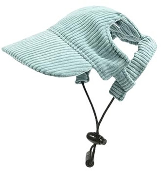 Casquette de baseball pour chien - Réglable - Protection solaire - Avec trous pour oreilles - Pour animal de compagnie - Gris - Taille XL