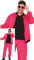 FIESTAS GUIRCA Déguisement Survêtement Rose Néon Homme - Costume Coloré Années 80 Drôle Homme - Costume Jogging Années 90 Enterrement de Vie de Garçon Déguisement Homme Taille L
