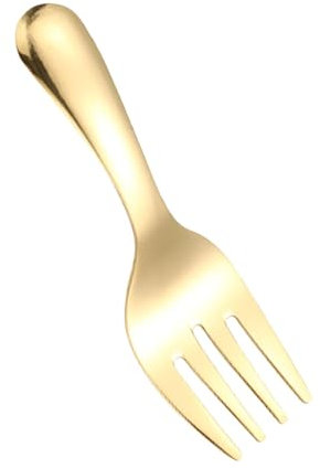 Posate per bambini, riutilizzabili, in acciaio inox, rotonde e lisce per bambini, con manico corto, per la casa e