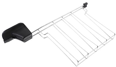 Mikinona 2 Stk Toastergrill Toaster-teil-zubehör Korb Brotmaschinen Kraftstoff Toaster Wärmergestell Camping-grillplatte Greifer Toaster-sandwichkäfig Sandwichtoasterpresse Black Edelstahl