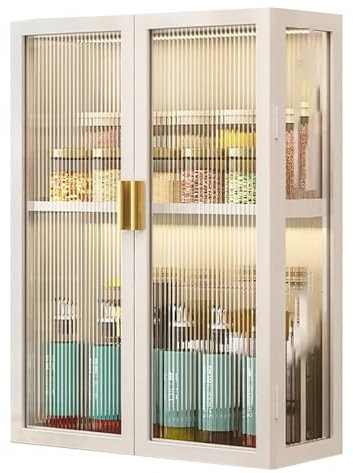 Gabinete de pared de baño con puerta de cristal de metal para almacenamiento sobre el inodoro y colgar en el baño, sala de estar o armario de cocina