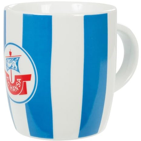 F.C. Hansa Rostock Tasse Streifen, Keramik, Tasse, 0,3 l