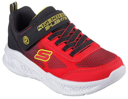 Skechers Skechers Meteor-Lights Jungen Schuhe, Rot, 31 EU