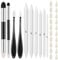 Blending Stumps Set, Sketch Drawing Stumps Pencils Tools, Sponge, Sandpaper Pencil Sharpener and Charcoal Sticks, Blending Pencil for Beginners and Artists