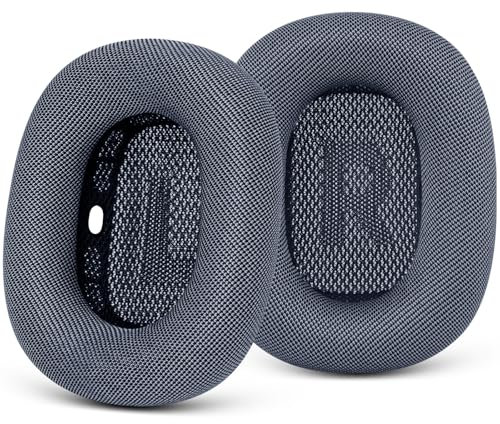 GEVO Upgraded Ear Cushions Replacement Earpads for 2024 New Apple AirPods Max Headphones, Mesh Fabric Ear Pads Cover with Memory Foam and Magnet for AirPods Max Fresh Color (Midnight)
