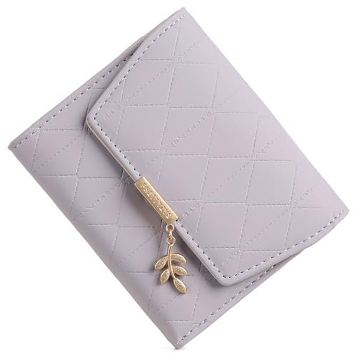 FALAN MULE Portefeuille Femme en Cuir Vegan Souple Petit Portefeuille avec de Nombreux Compartiments, Portefeuille Femme au Format Compact avec emplacements pour Cartes et Compartiment à Monnaie